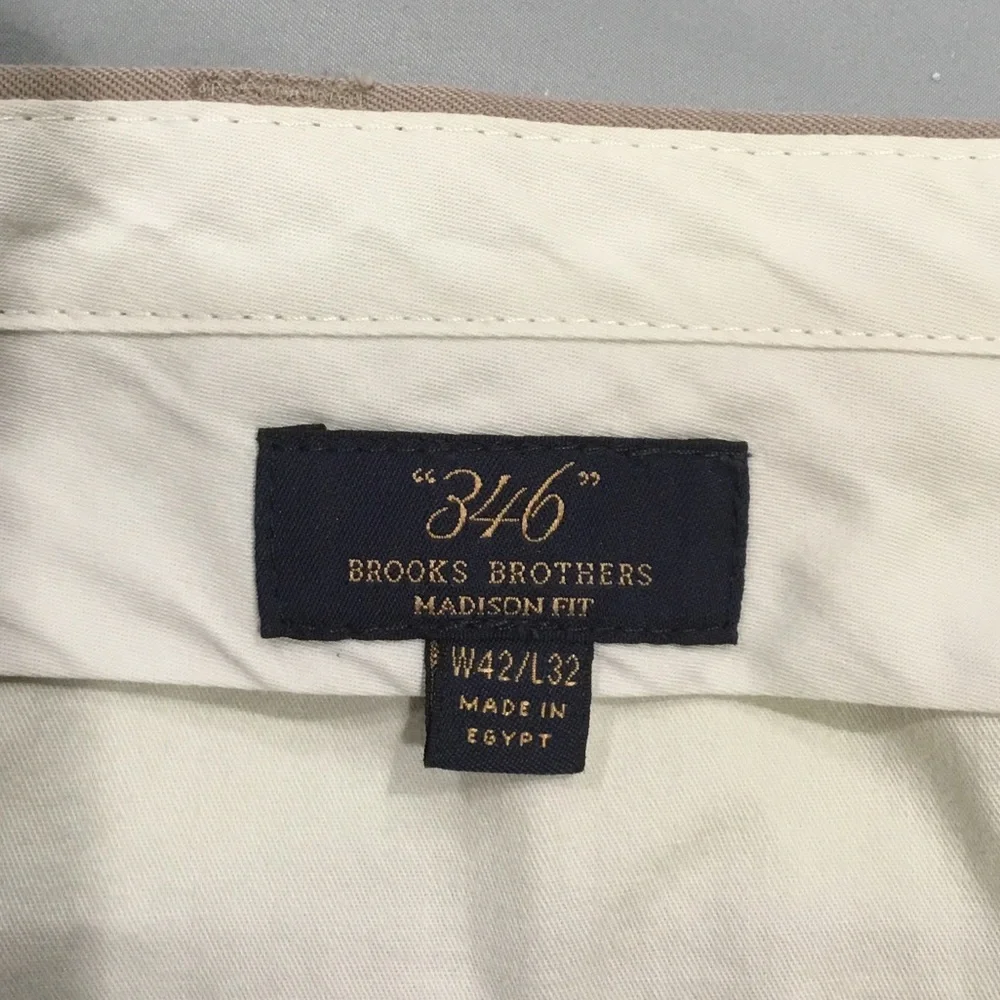 Brooks Brothers Men's Tan Dress Pants - Picture 2 of 4